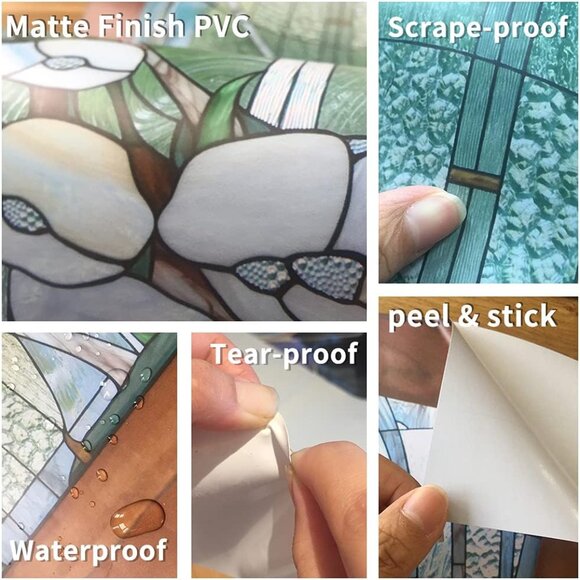 Nature Art Self Stick Vinyl Door Mural Sticker, Peel and Stick Removable Refrige - Picture 8 of 9